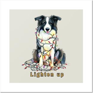 Lighten up Border Collie Posters and Art